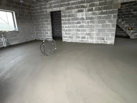 Commercial floor screeded under the services, JAM Floor Screeding