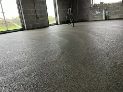 Sand and cement screed, finished and laser-levelled, JAM Floor Screeding